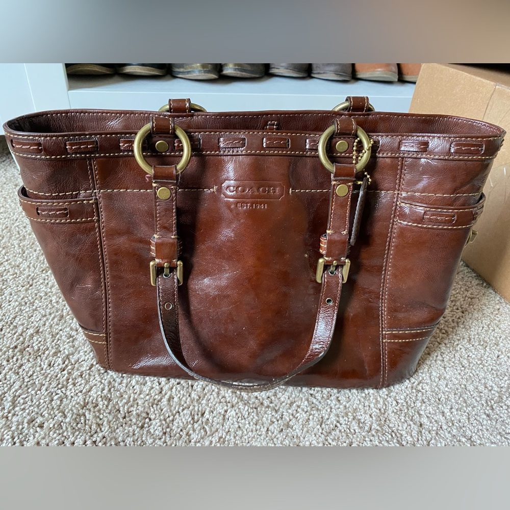 Leather Coach Purse